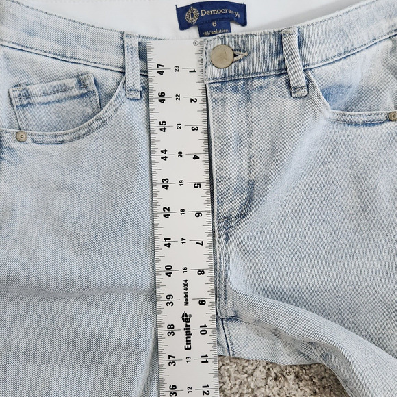 Democracy Women's "Ab"Solution Jeans Baggy Relaxed Fit Crop Cotton Blend Size 6 - Picture 6 of 12